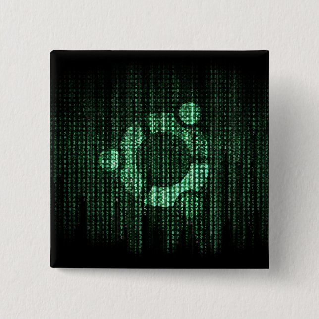 Slutlig grön Linux Knapp (Framsida)
