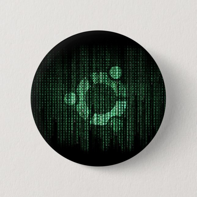 Slutlig grön Linux Knapp (Framsida)
