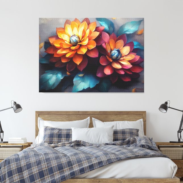 Slutlig konstsamling nr 13 canvastryck (Insitu (sovrum))