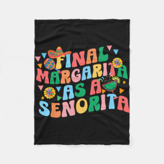 Slutlig Margarita som senorita Bride Squad Bachelo Fleecefilt