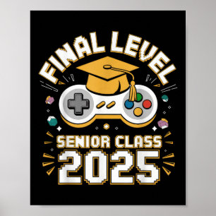 Slutlig nivå, högre Cl 2025-videospel Studenten Poster