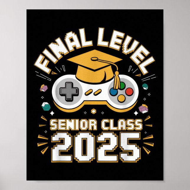 Slutlig nivå, högre Cl 2025-videospel Studenten Poster (Framsidan)