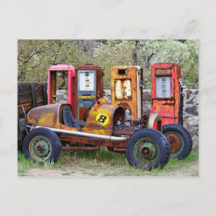 Slutlig parkeringsstopp för tävling vykort