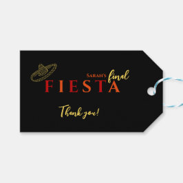 Slutlig Tack från Fiesta Mexican Bachelorette Part Presentetikett