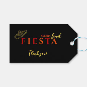Slutlig Tack från Fiesta Mexican Bachelorette Part Presentetikett