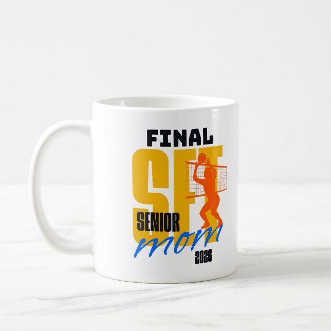 Slutlig uppsättning volleyball Mamma-Studenten-kla Kaffemugg (Vänster)