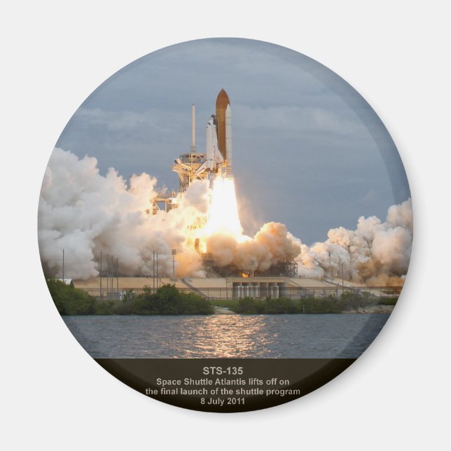 Slutlig uppskjutning av rymdfärder STS-135 Atlanti Magnet (Framsidan)