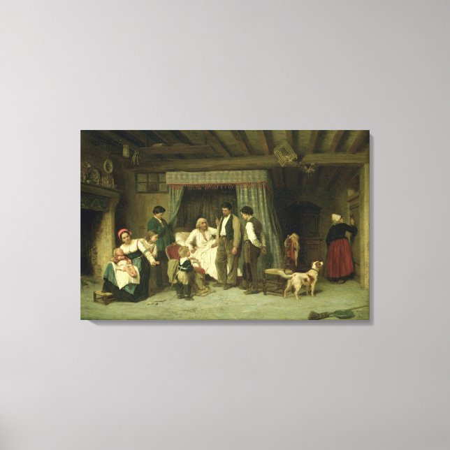 Slutlig varning, 1886 canvastryck (Framsida)