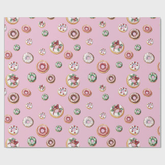 Slutliga juldonuts Mönster Presentpapper
