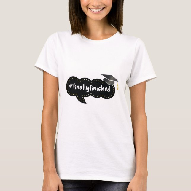 Slutligen Avslutat Studenten Black Bubble T-Shirt (Framsida)