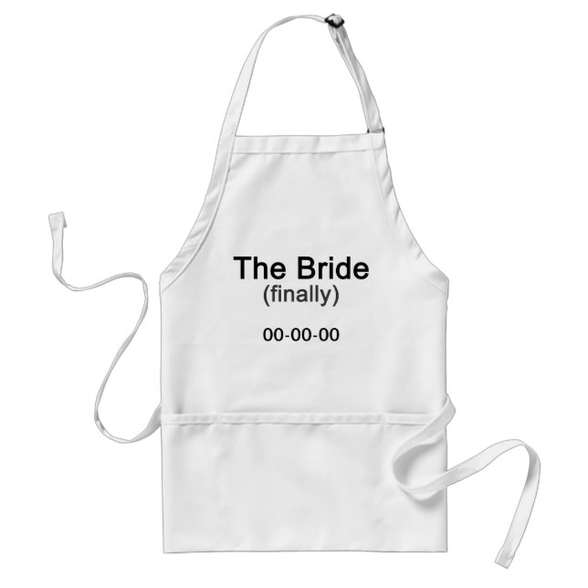 Slutligen, Bride Gift Förkläde (Framsidan)