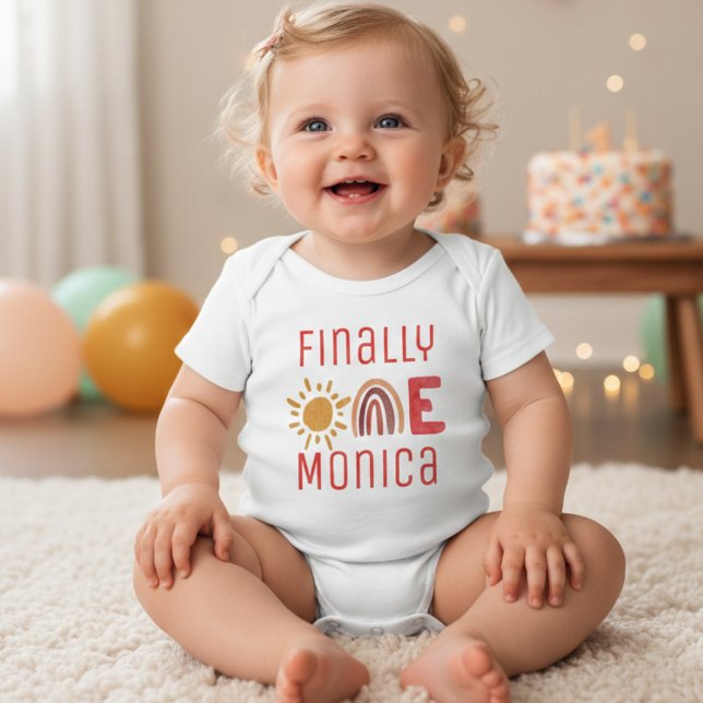 Slutligen en boho namn Baby Bodykostdräkt T Shirt (Skapare uppladdad)