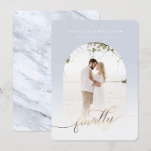 Slutligen foto med Guld-skript, skarpt, ljusa rama