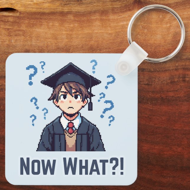 Slutligen graderad ... Vad då? Nyckelring (Baksida)