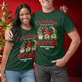 Slutligen jul med min Grönt i familjen Gnomies T Shirt