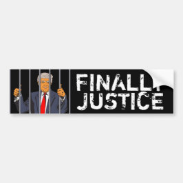 Slutligen, Justice Anti Donald Trump i Jail Bildekal