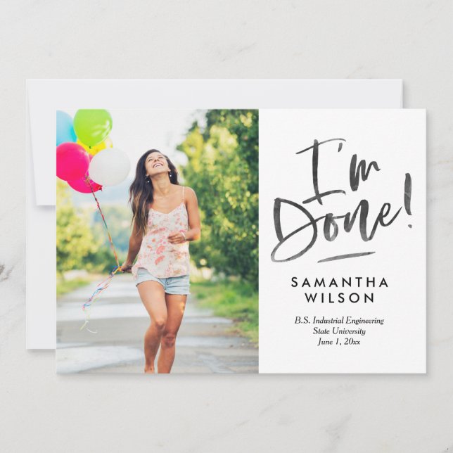 Slutligen klar Studenten-inbjudan Meddelande (Framsida)