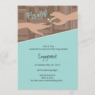 Slutligen! Meddelande om förlovning