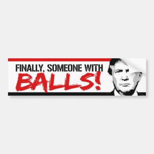 Slutligen någon med Bollar - Trump 2016 -.png Bildekal