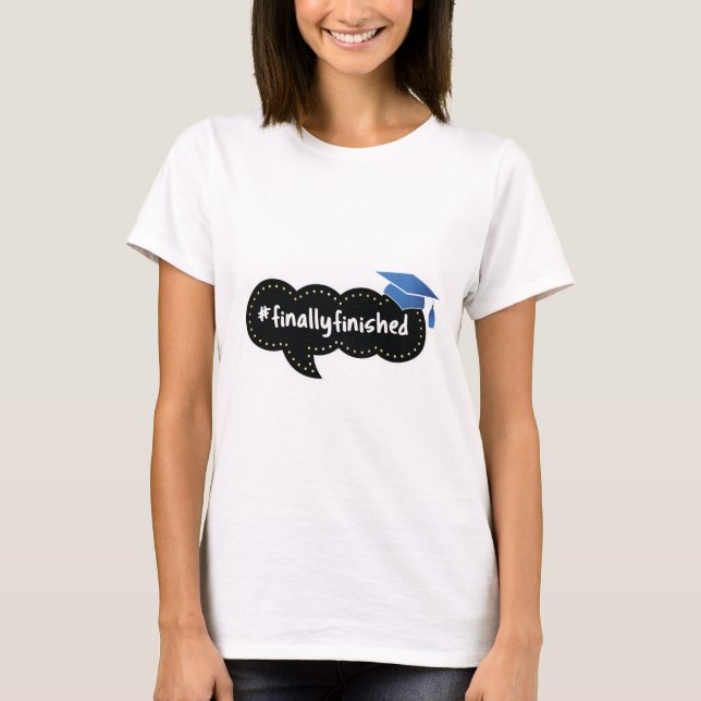#SlutligenFärdigt Studenten Blue T-Shirt (Framsida)