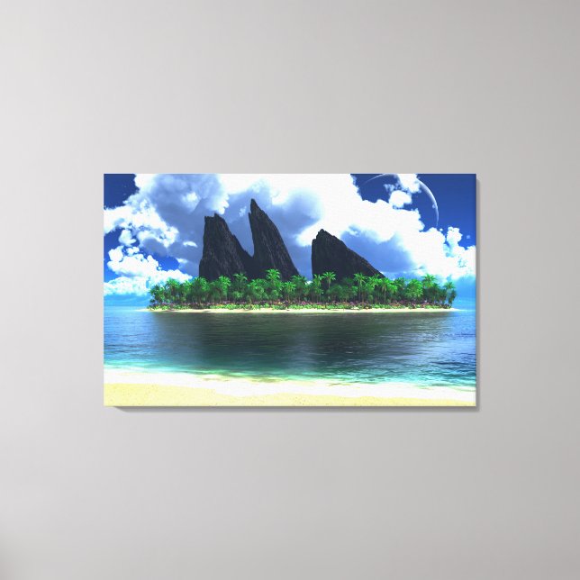 Slutlös blå (2014) canvastryck (Framsida)