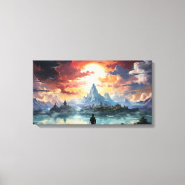 Slutmålet har nåtts canvastryck