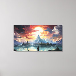 Slutmålet har nåtts canvastryck