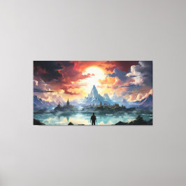 Slutmålet har nåtts canvastryck