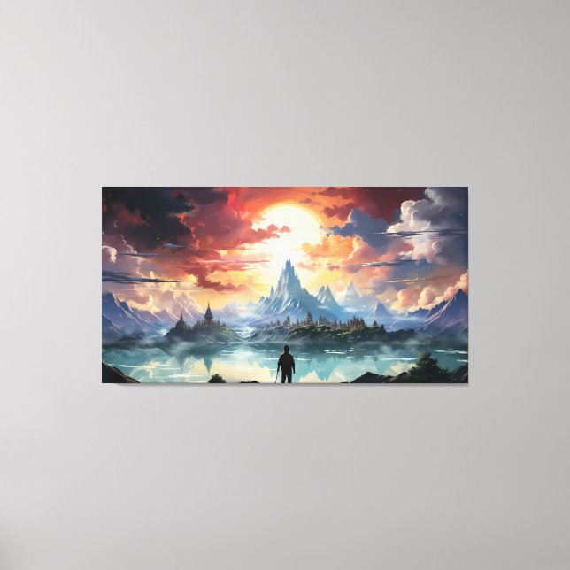 Slutmålet har nåtts canvastryck (Framsida)