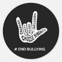 Slutmobbning av Uniity Day Anti-Bully Kärlek-tecke