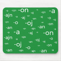 Slutningar från Esperanto ord.