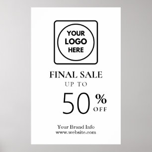 Slutrealisation Logobutik för företagsarrangeman Poster