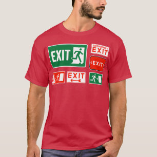 Slutsignatur för evakueringsdag t shirt