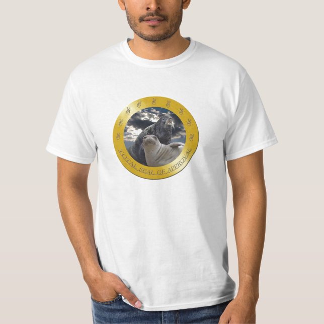 Slutsumman förseglar tee shirt (Framsida)