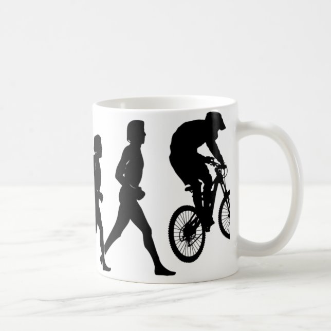 Sluttande evolution kaffemugg (Höger)