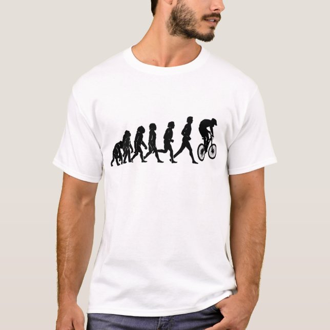 Sluttande evolution t shirt (Framsida)