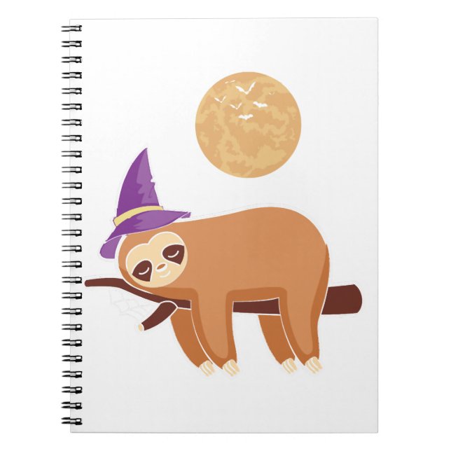 sluttande halloween, halloween sluttning anteckningsbok (Framsidan)