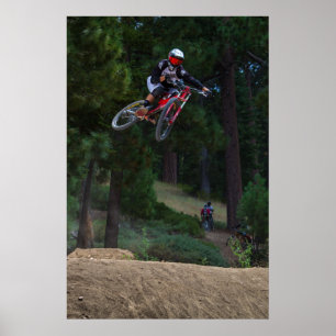 sluttande mountainbikehopp poster