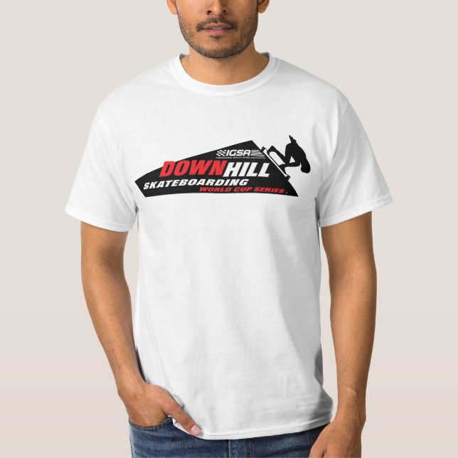 Sluttande Skateboarding vmserieutslagsplats T-shirt (Framsida)