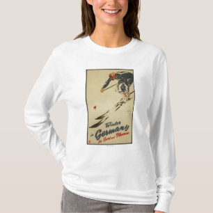 Sluttande Skier - sport- och nöjePromo T-shirt