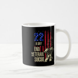 Slutveteransk suicide-medvetenhet 22 A-dagen Patri Kaffemugg