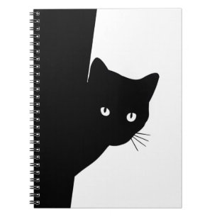 Sly Black Cat Anteckningsbok