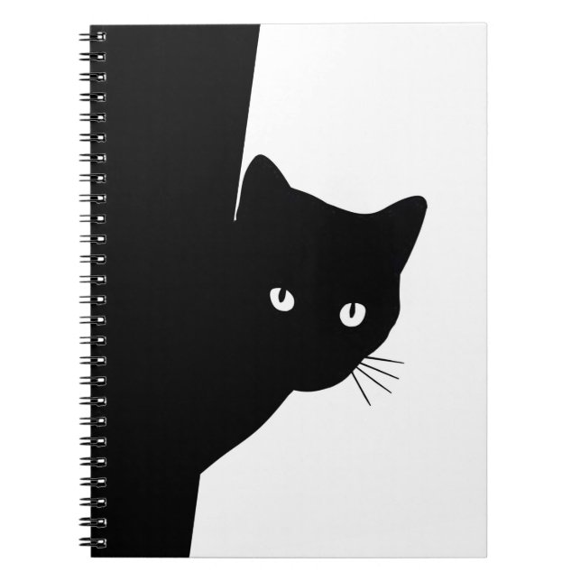 Sly Black Cat Anteckningsbok (Framsidan)