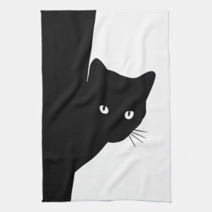 Sly Black Cat Kökshandduk