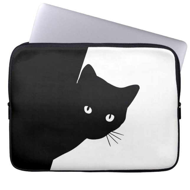 Sly Black Cat Laptop Fodral (Framsidan)
