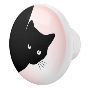 Sly Black Cat Pink Knopp