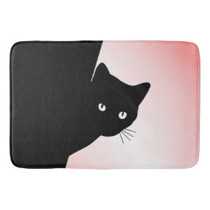 Sly Black Cat Rosa Badrumsmatta