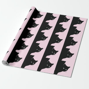 Sly Black Cat Rosa Presentpapper