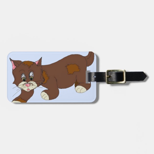 Sly Cartoon Katt Bagagebricka (Horisontell Framsida)