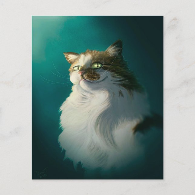 Sly Cat | Perfekt Gisse för Alla hjärtans dag Flygblad (Baksidan)